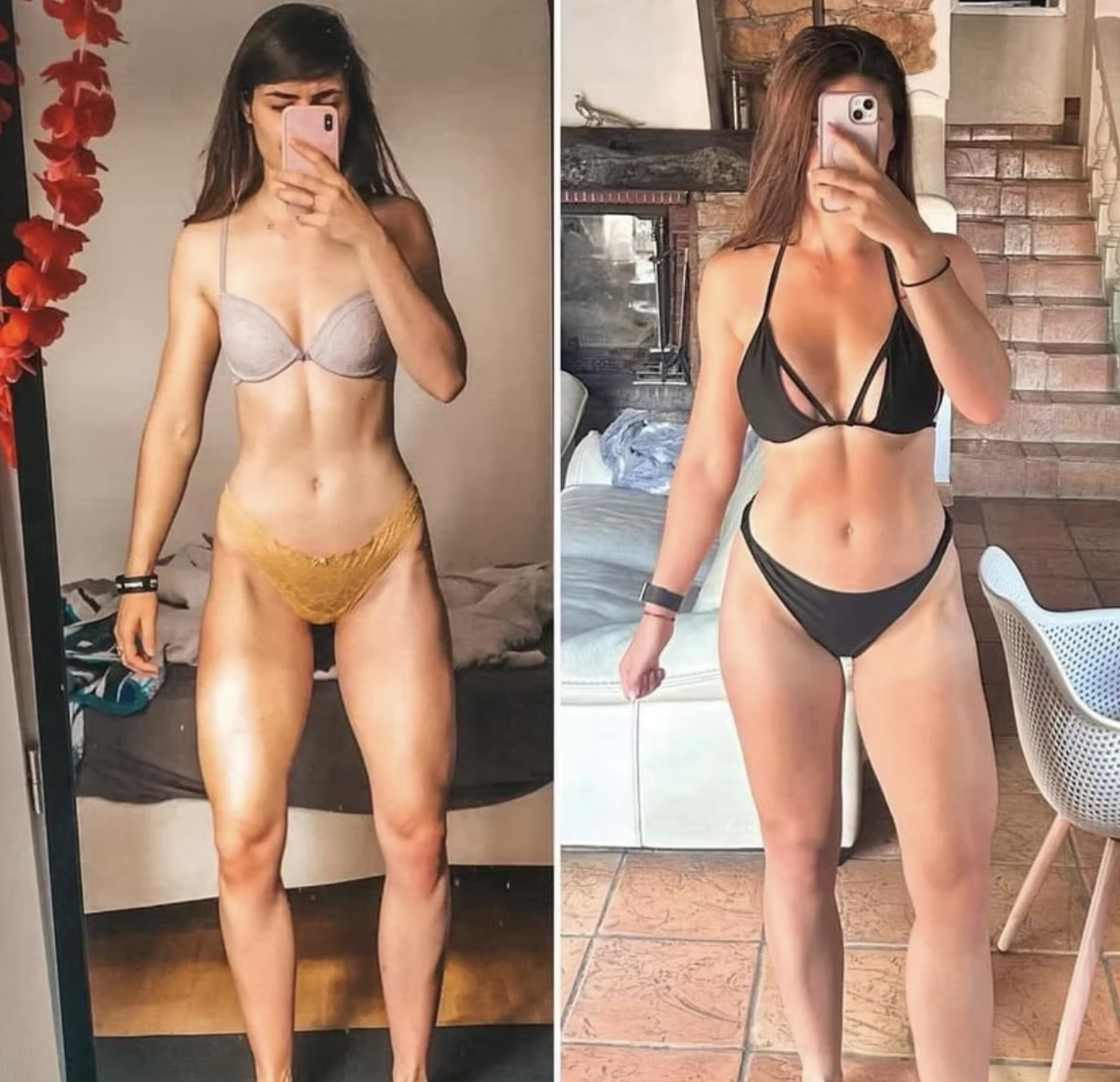 Transformation avant après