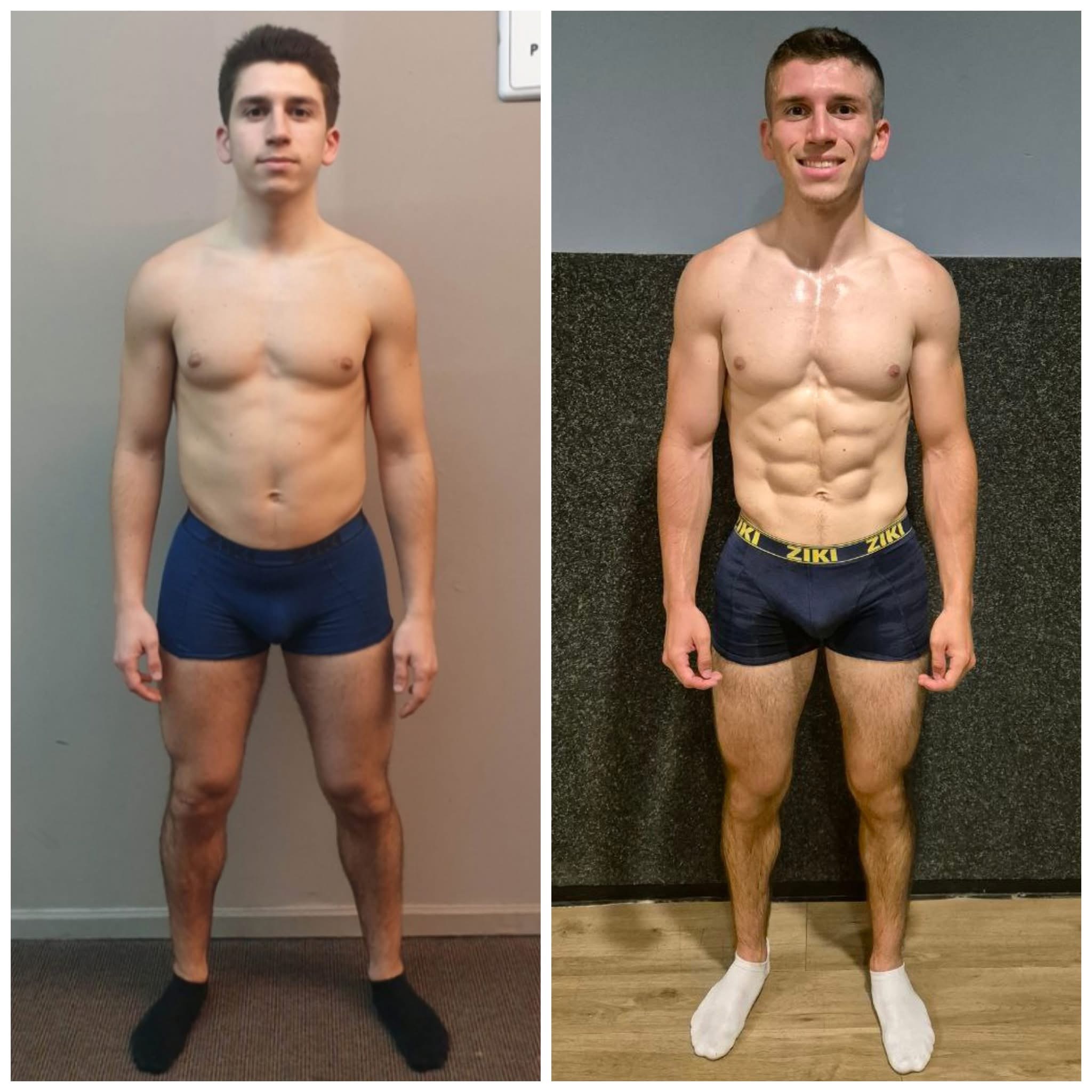 Transformation avant après