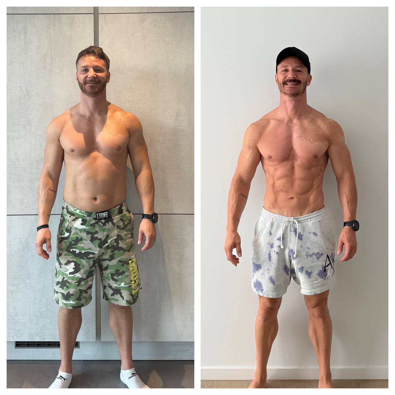 Transformation avant après