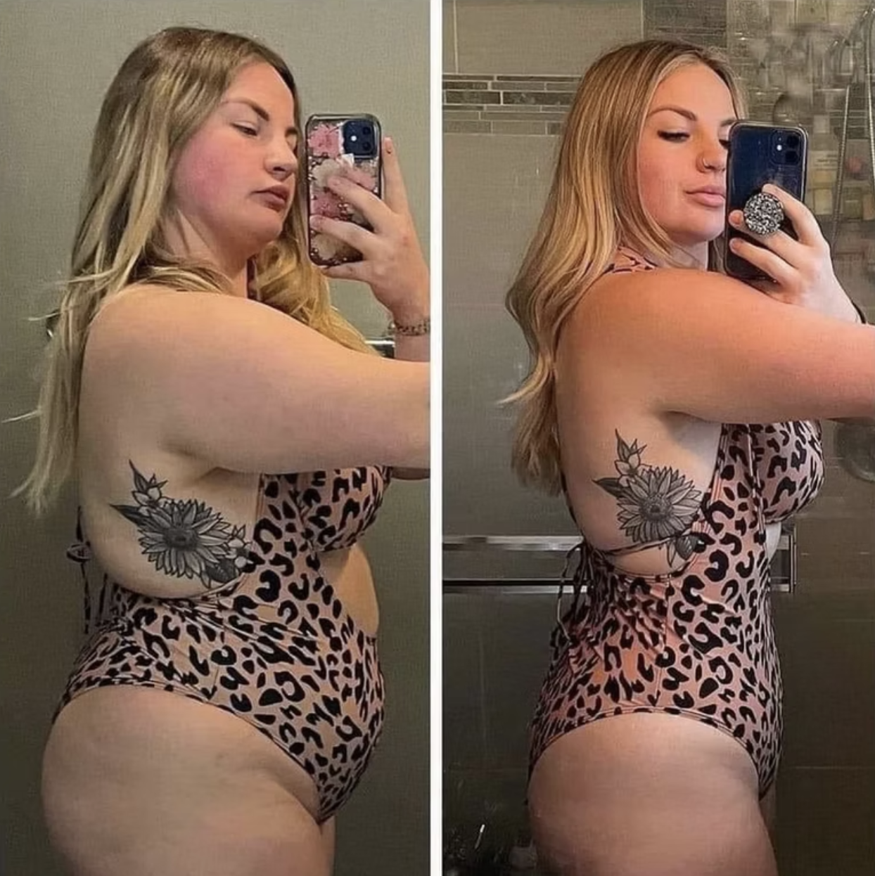 Transformation avant après